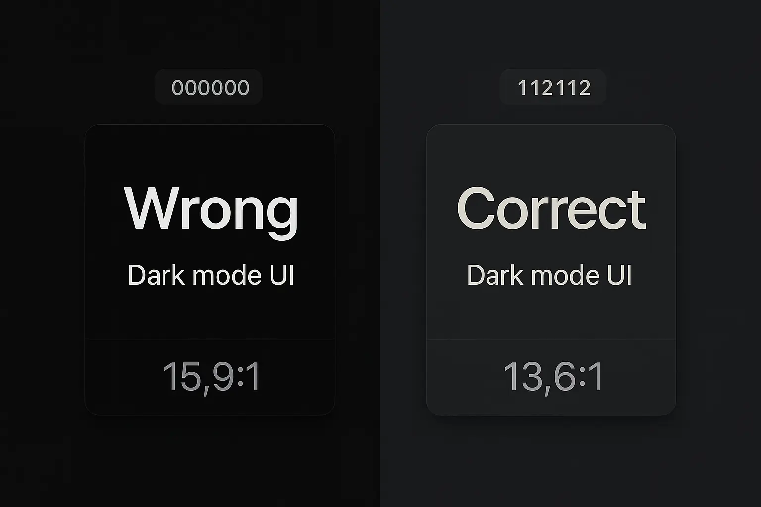 Dark Mode UI Design Overview