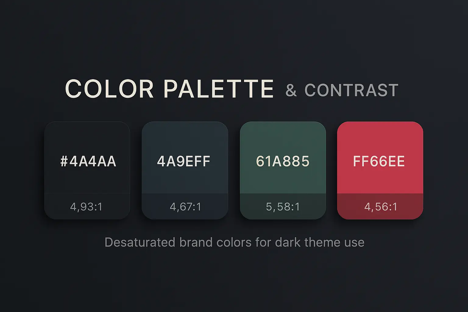 Color Palette and Contrast Examples